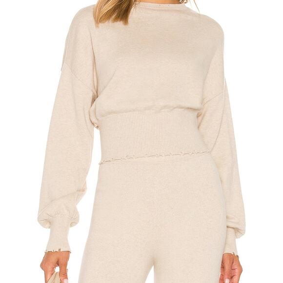 NWT n:philanthropy Set Weyland Crop Sweater and Faro Pant in Oatmeal color Sz - Picture 2 of 16